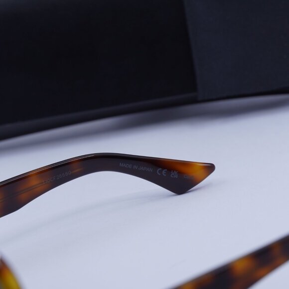 Saint Laurent SL652/F SOLACE 002 Aviator Sunglasses - Havana/Black